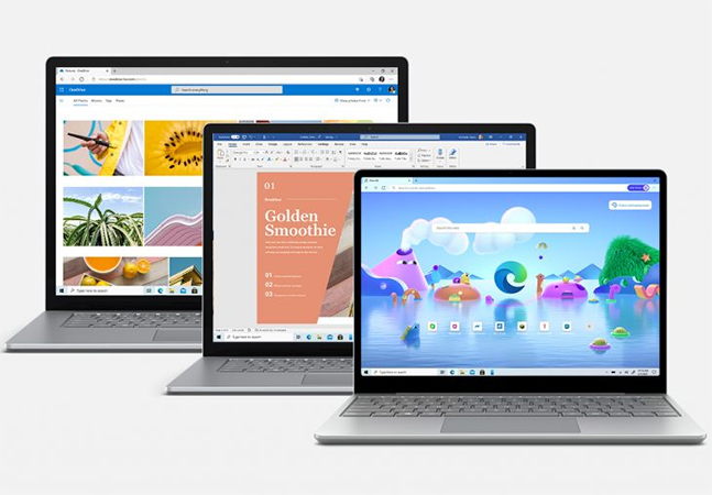 سایزبندی و ابعاد لپ تاپ مایکروسافت