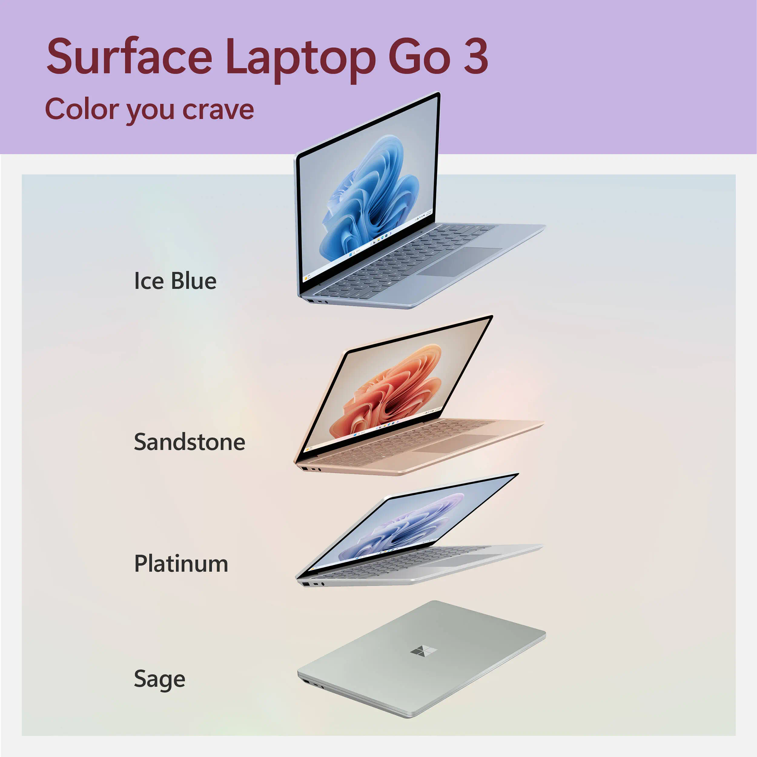 لپ تاپ "12 SurfaceLaptop Go 3 i5 8GB 128GB