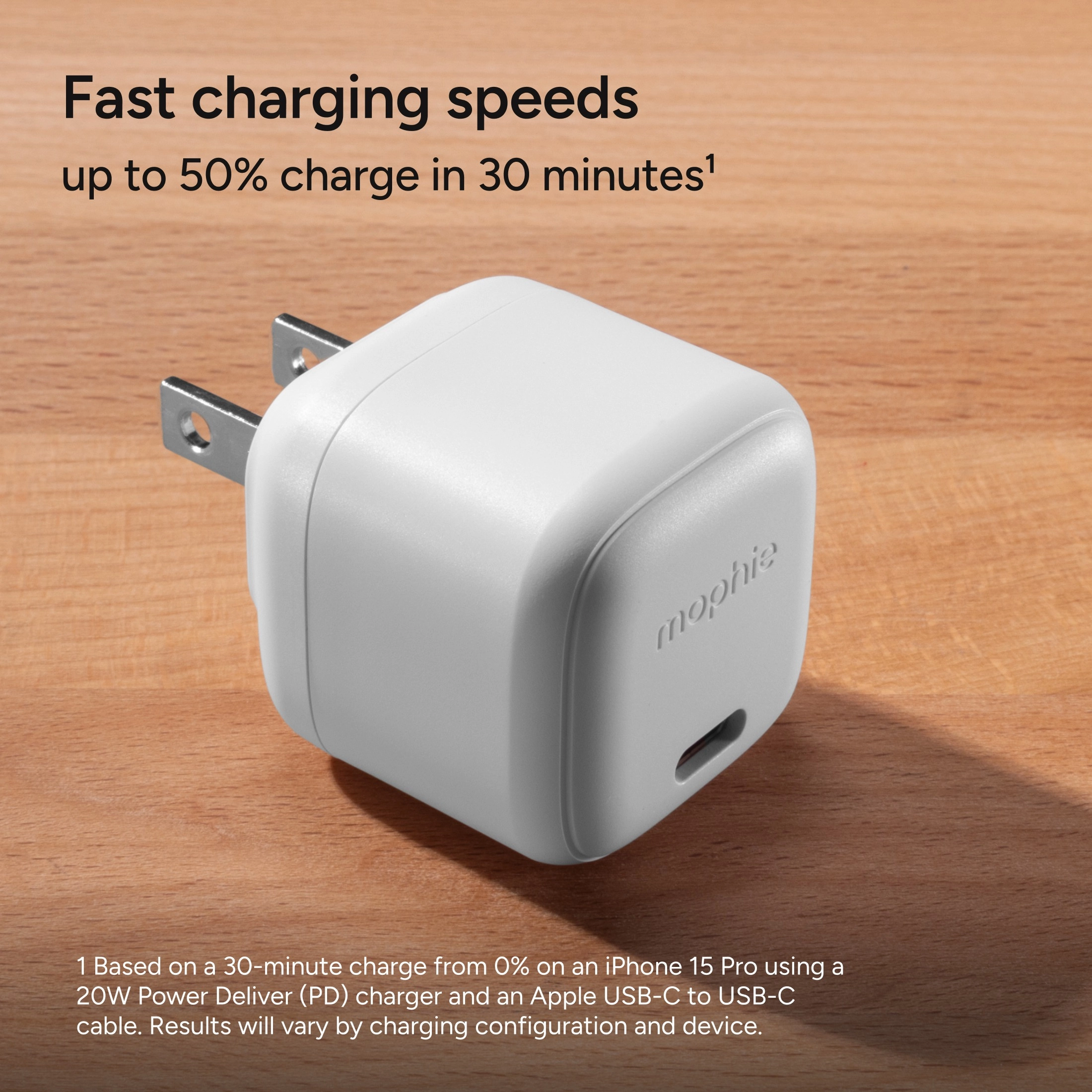 شارژر دیواری 20 وات موفی مدل mophie Essentials mini 20W USB-C