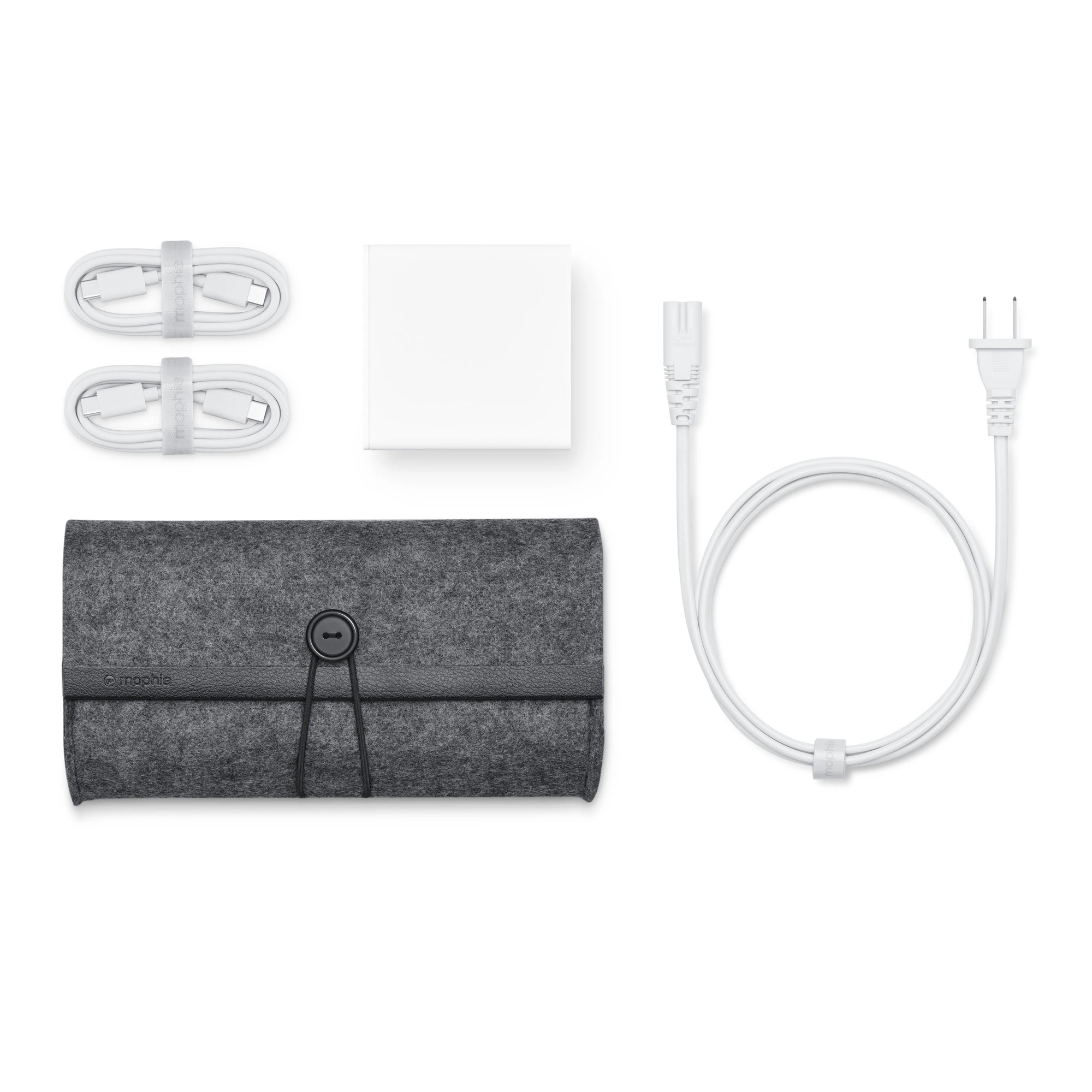 شارژر دیواری 120 وات موفی مدل Mophie Essentials GaN 120W USB-C & USB-A