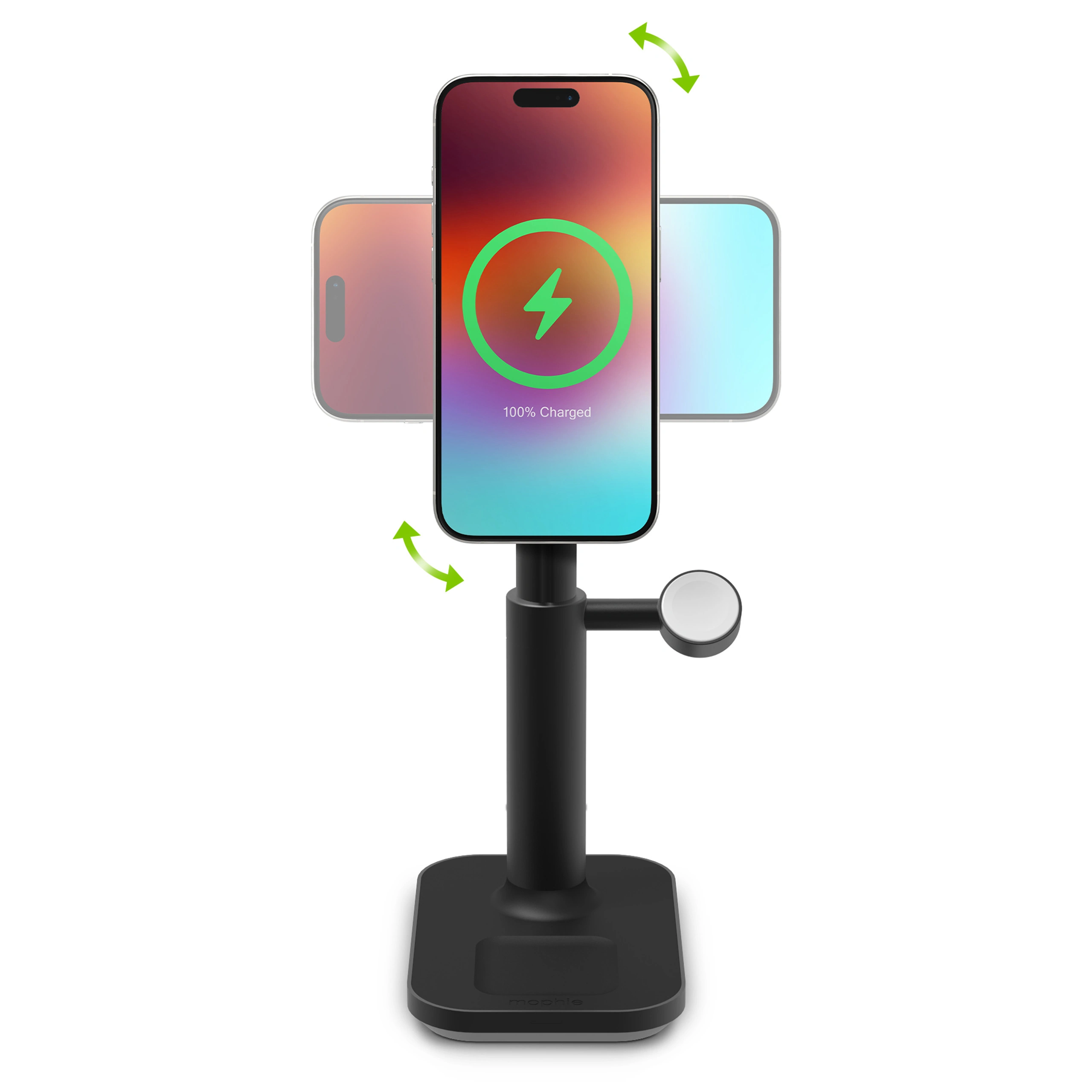 پایه شارژ بی سیم موفی مدل Mophie 3-in-1 extendable stand with MagSafe