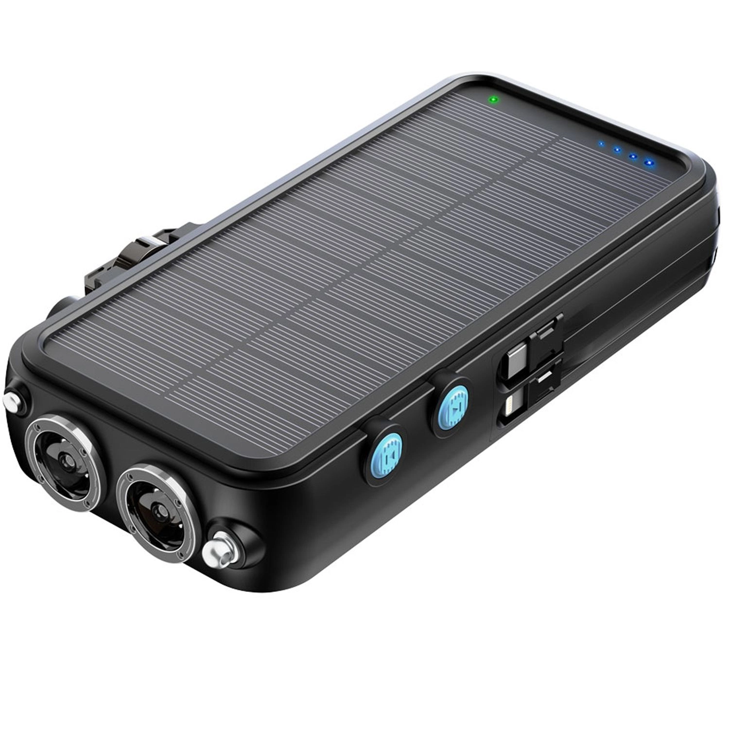 پاوربانک پاورولوژی مدل Powerology 16000mAh Solar Power Bank with FM Radio Speaker and Lights PPBCHA49