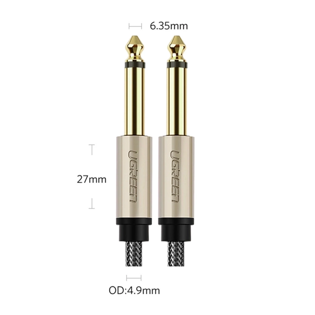 کابل صدا یوگرین مدل UGREEN AUX 6.35mm to AUX 6.35mm AV128