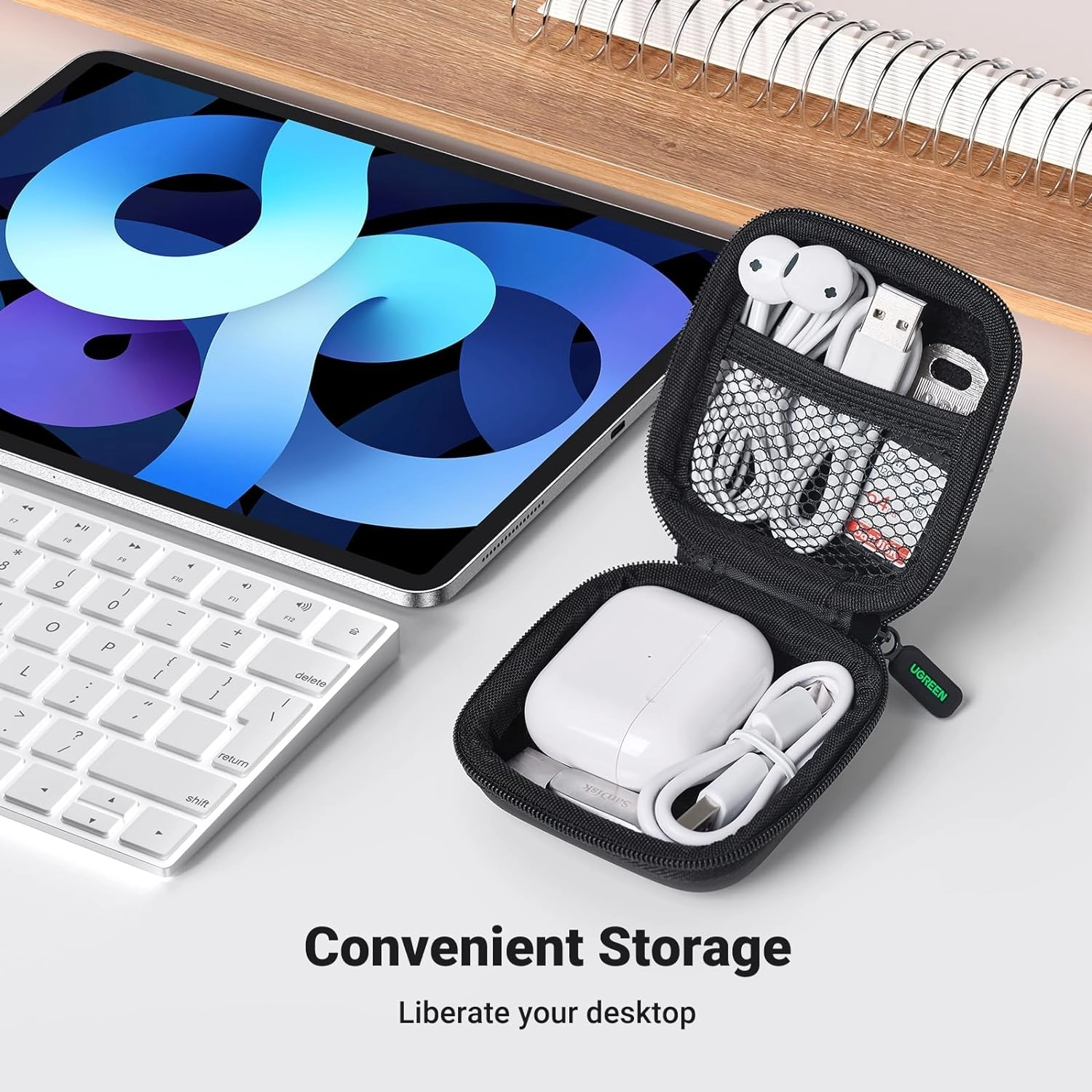 کیف یوگرین مدل UGREEN Earphone Storage Bag LP128