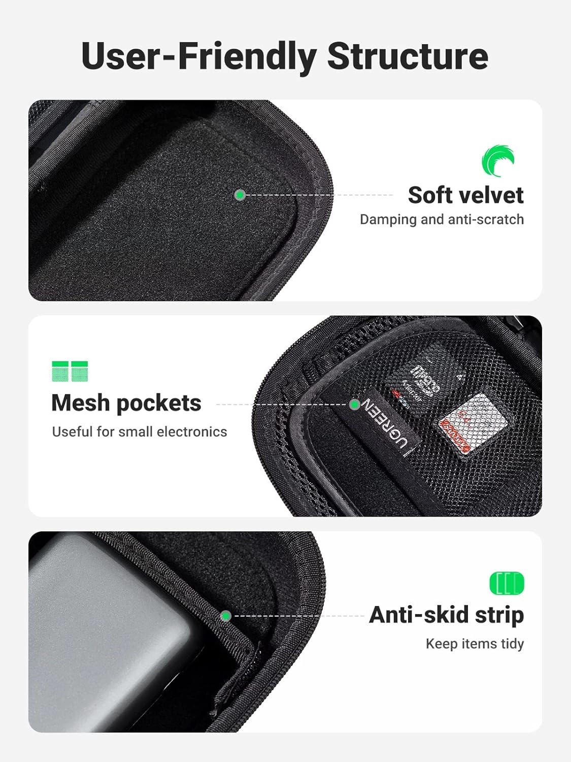 کیف یوگرین مدل UGREEN Hard Disk & Accessory Storage Bag LP152