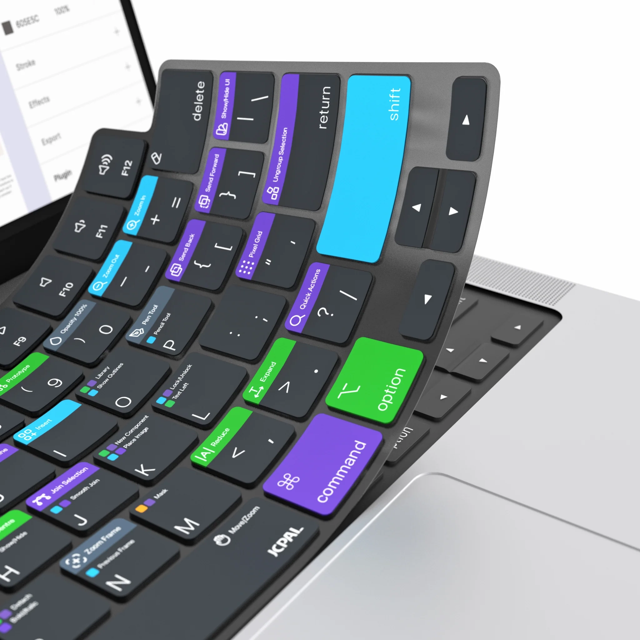 محافظ کیبورد جی سی پال مدل VerSkin Figma Shortcut JCP2693