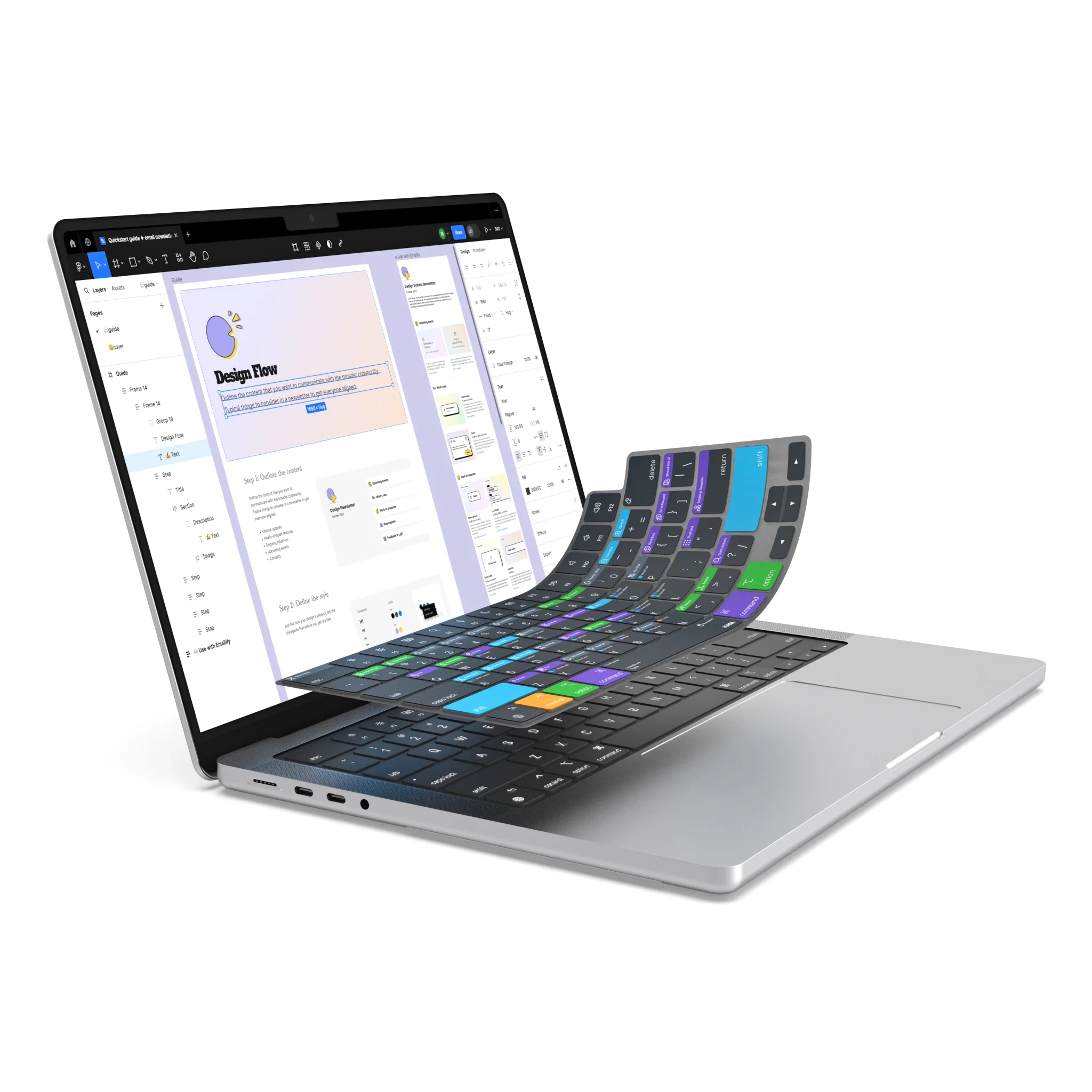 محافظ کیبورد جی سی پال مدل VerSkin Figma Shortcut JCP2693