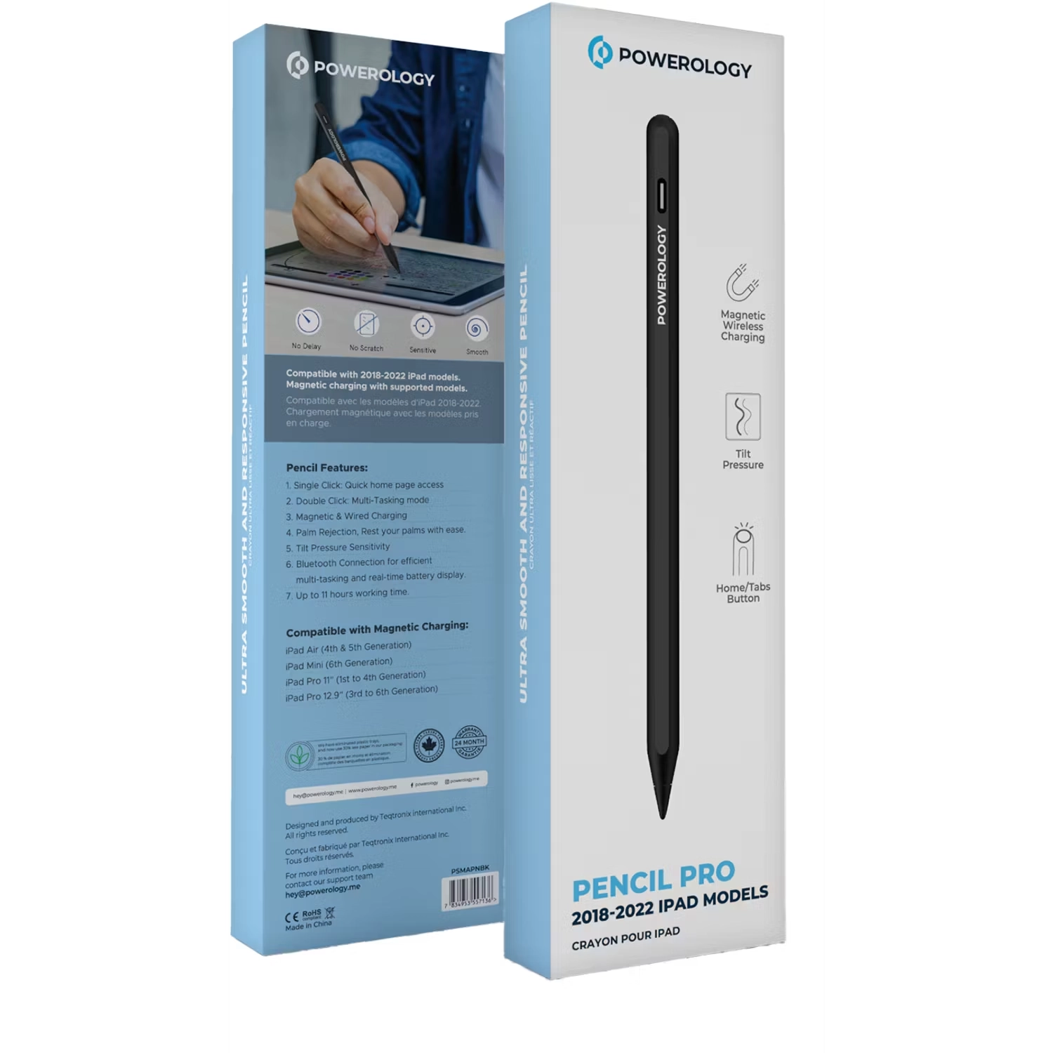 قلم لمسی پاورولوجی مدل Pencil Pro برای آیپد