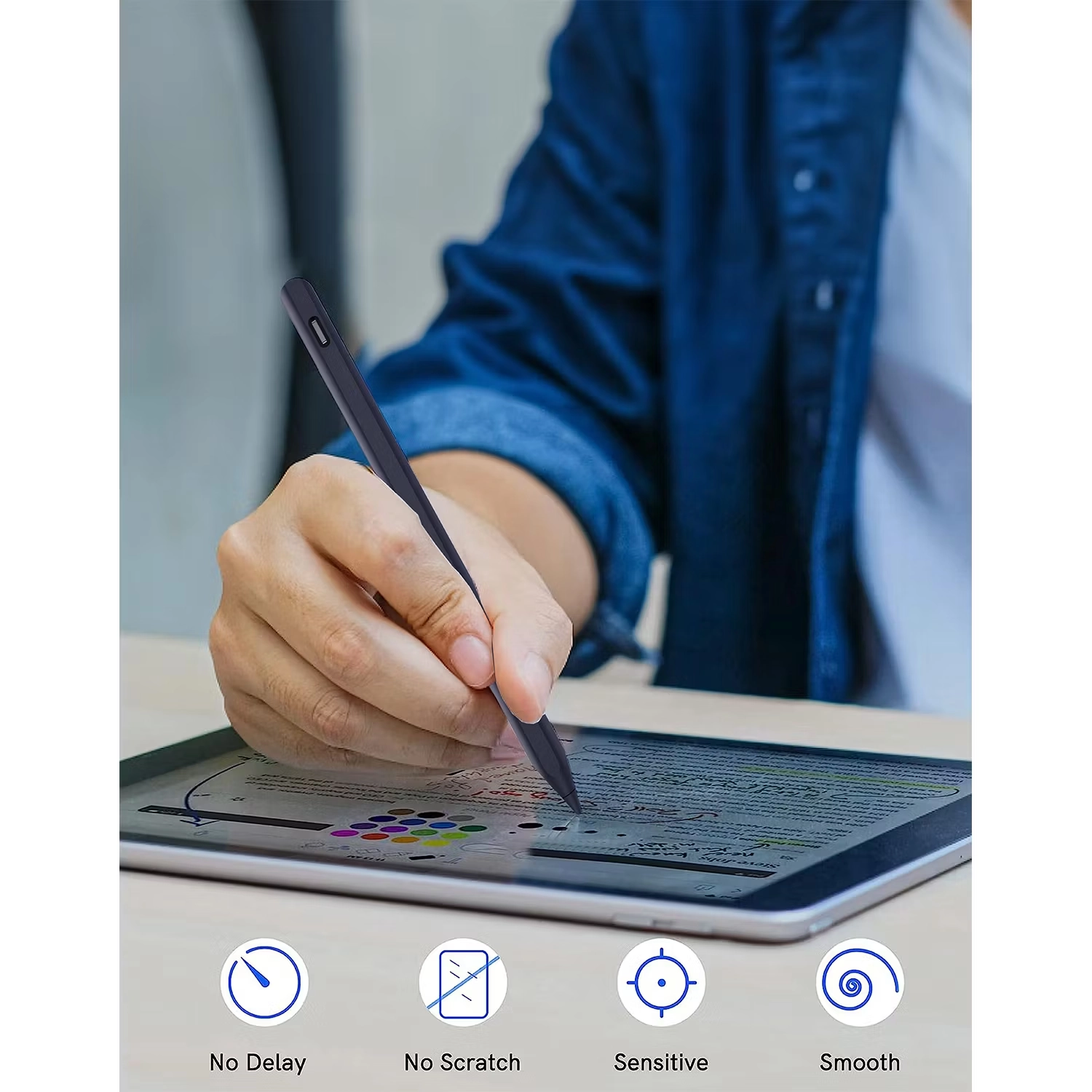 قلم لمسی پاورولوجی مدل Pencil Pro برای آیپد