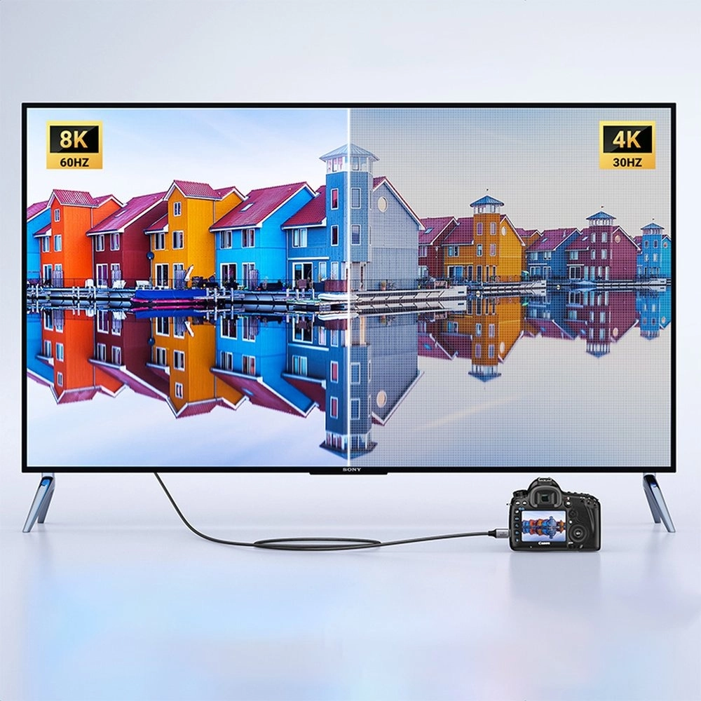 کابل تصویر یوگرین مدل UGREEN mini HDMI To HDMI Cable 8K HD163
