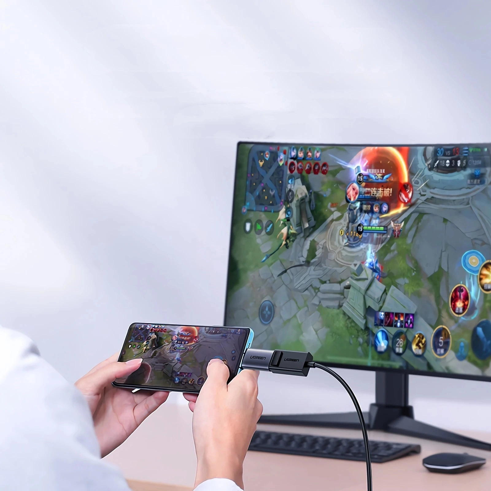 مبدل یوگرین مدل UGREEN USB-C To DP Female Adapter US321