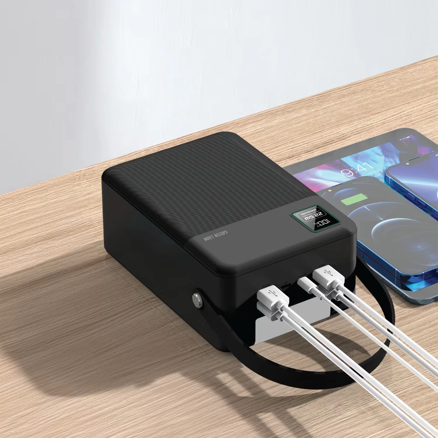 پاوربانک گرین لاین مدل Green Lion Thunder 80 80000mAh Power Bank GNTHU80KPBBK