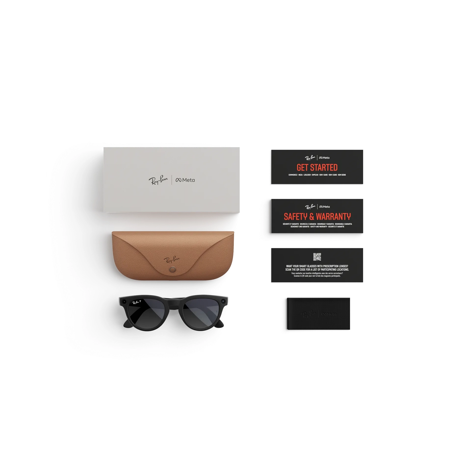 عینک هوشمند ری بن مدل Ray-Ban Meta Headliner (Gen 2) Frame Matte Black Lens Gradient Graphite