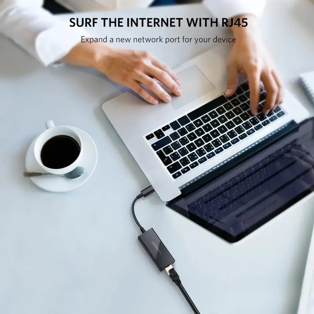 مبدل یوگرین مدل UGREEN USB-C 3.1 GEN1 To Gigabit Ethernet Adapter US236