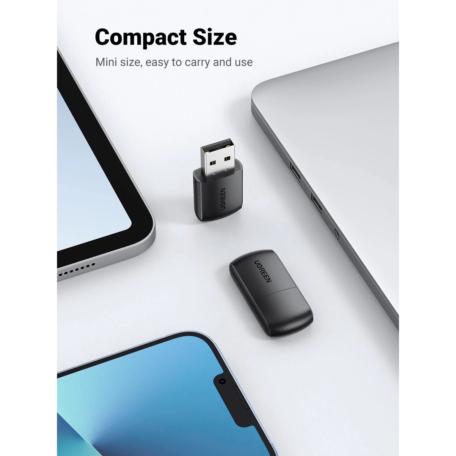 دانگل وای فای یوگرین مدل UGREEN AC650 Dual-Band Wireless USB Adapter CM448